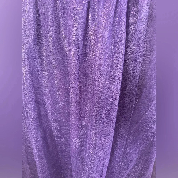 Vera Wang Bridesmaid Amethyst Purple Racer Back High Neck Dress Plus Size 18 - Picture 6 of 12